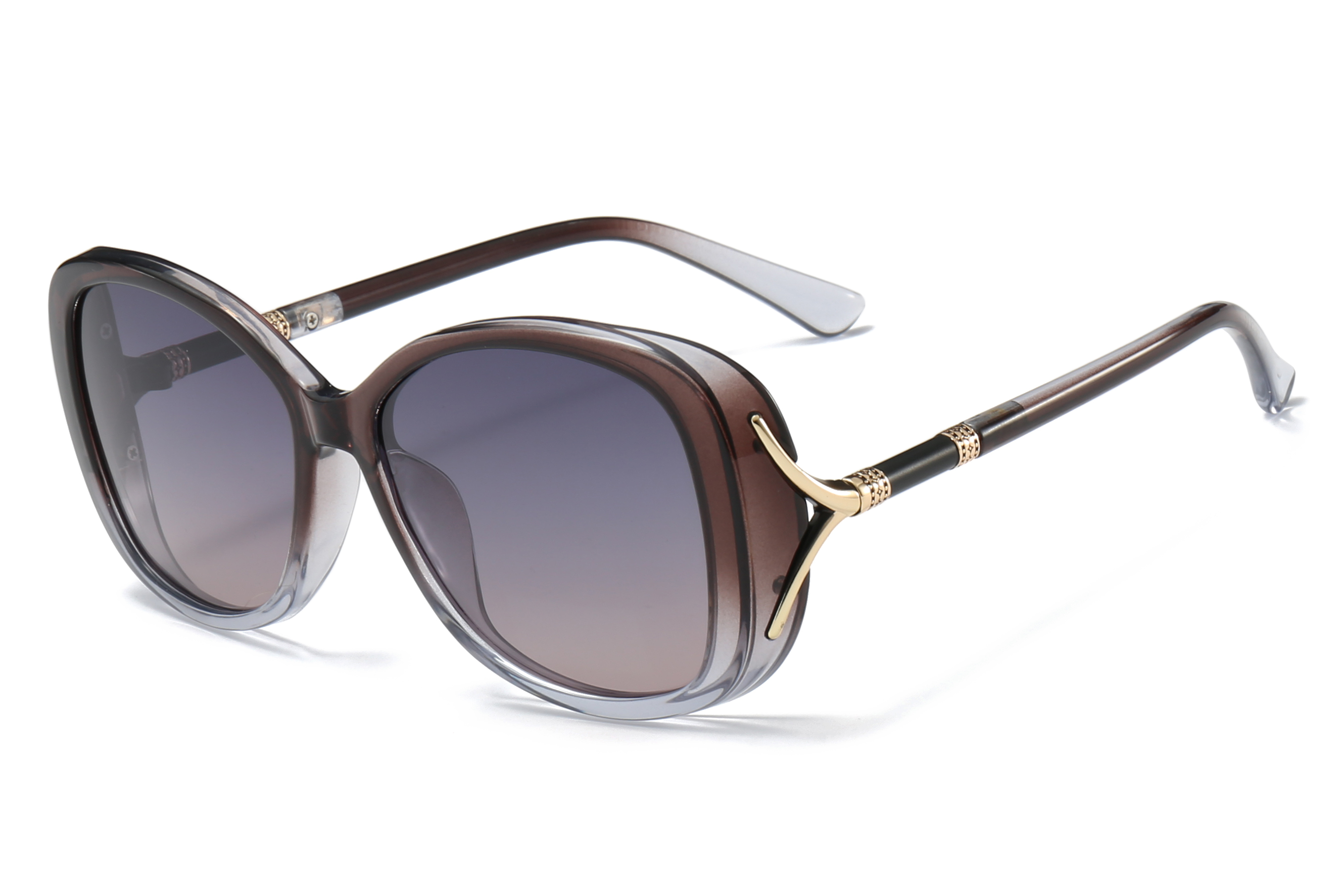 LEKE Large frame cat eye UV resistant sunglasses 2129