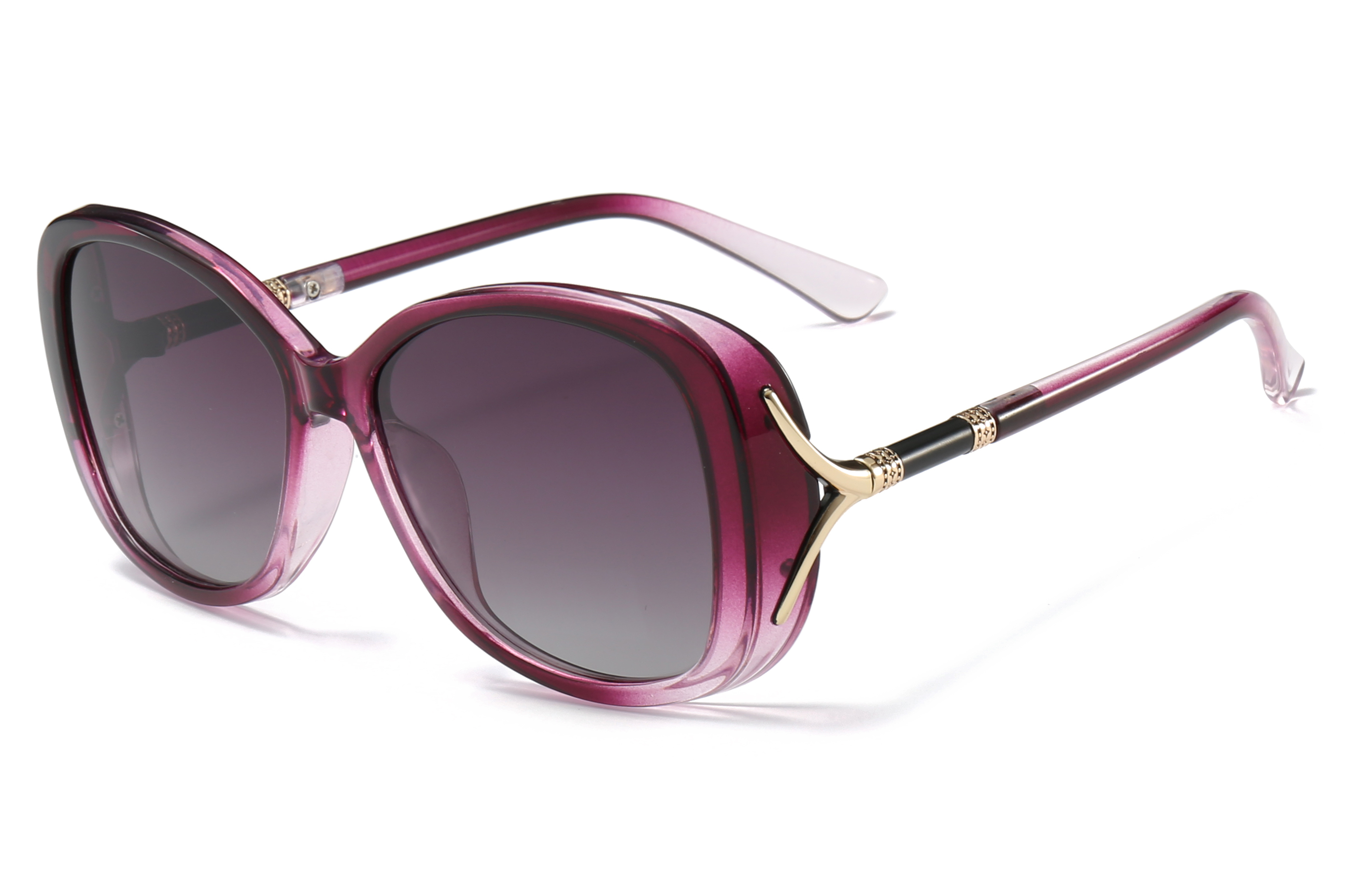 LEKE Large frame cat eye UV resistant sunglasses 2129