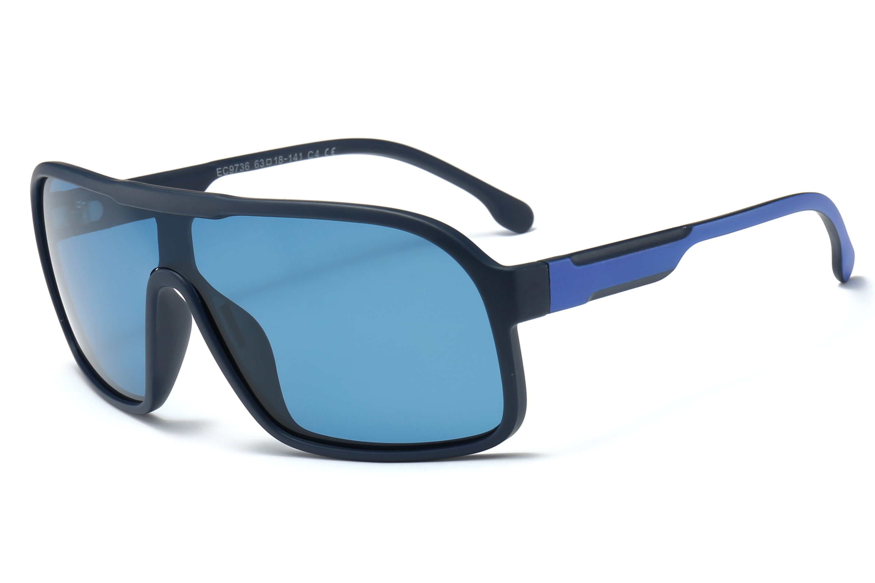 Enrique Cavaldi Large Frame One Piece Eye Protection Riding Outdoor Polarized Sunglasses 9736