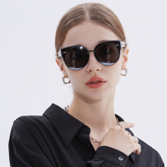LEKE Large frame slim face versatile polarized sunglasses 2119