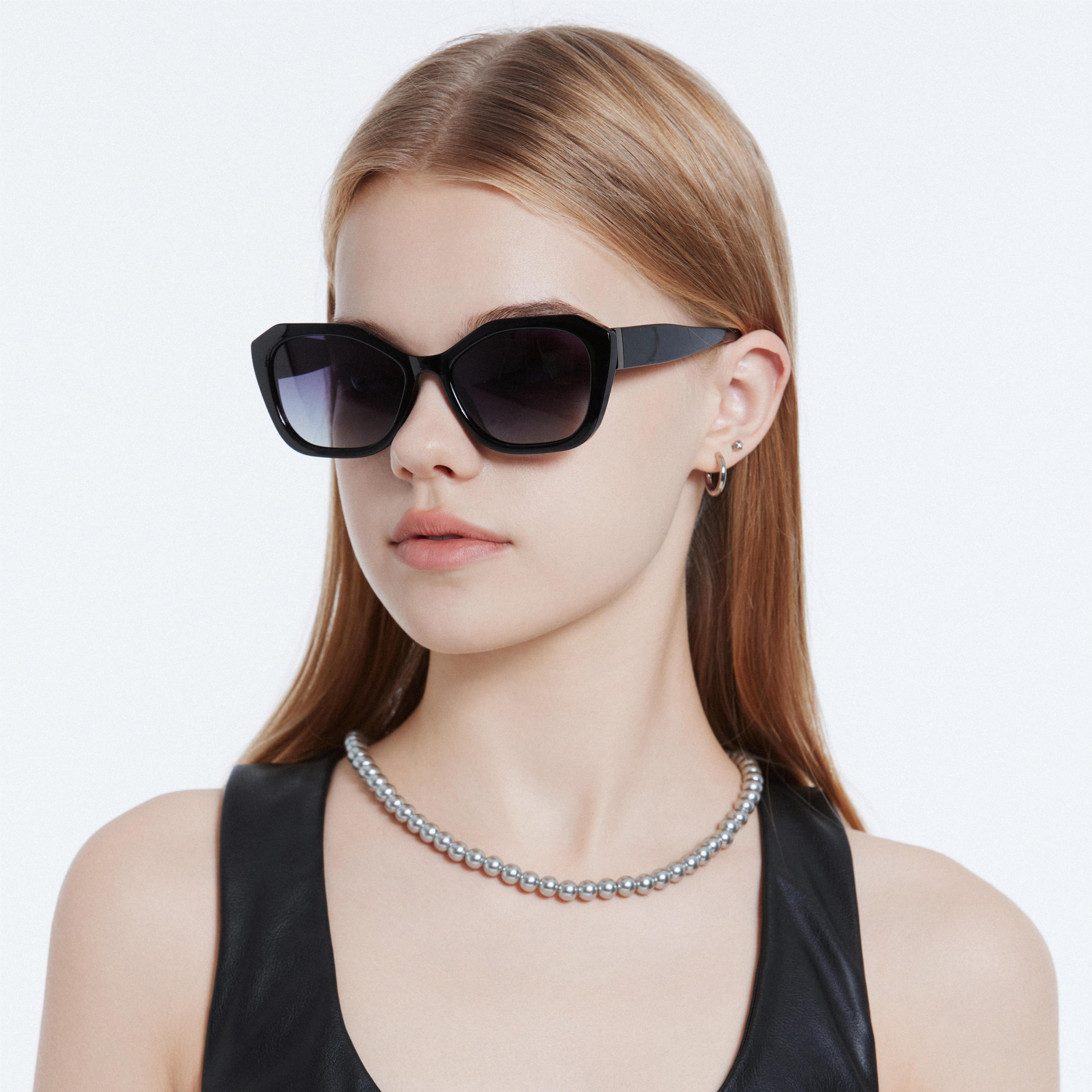 LEKE Polarized Sunglasses Simplicity Rectangular solid colour 26007