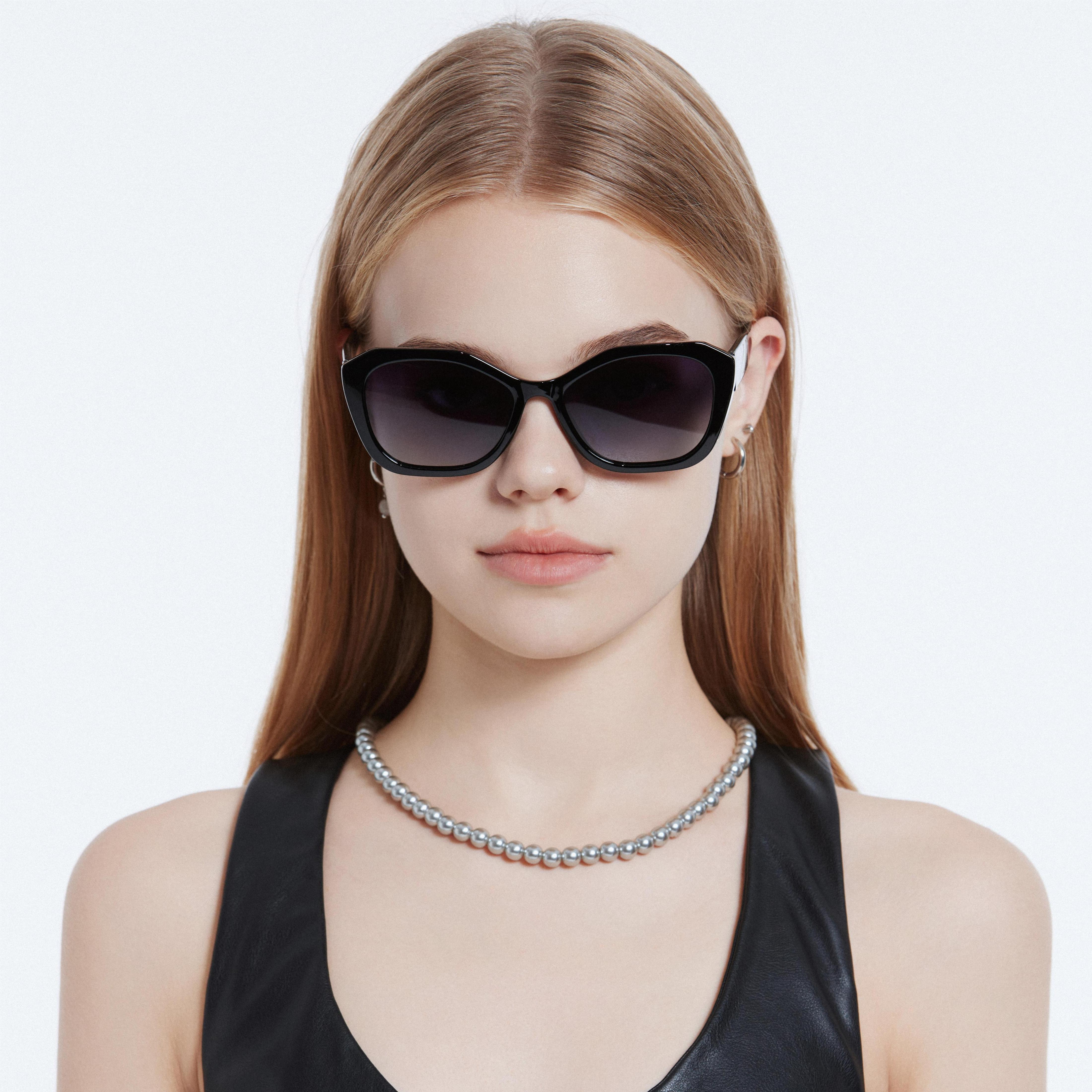 LEKE Polarized Sunglasses Simplicity Rectangular solid colour 26007