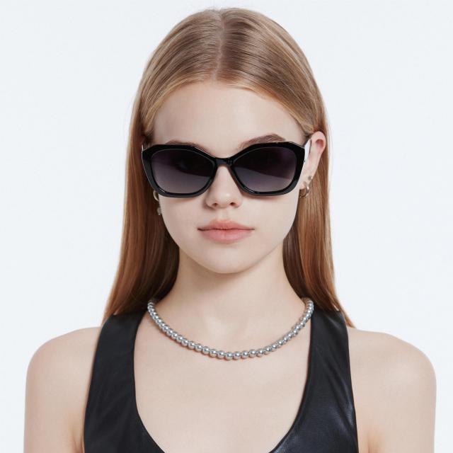 LEKE Polarized Sunglasses Simplicity Rectangular solid colour 26007