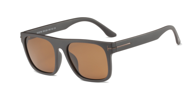 Enrique Cavaldi Metallic Stripe Embellished Polarized Sunglasses 9728