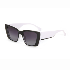 LEKE Polarized SunglassesThick mirror frame rectangle Trendy 14008