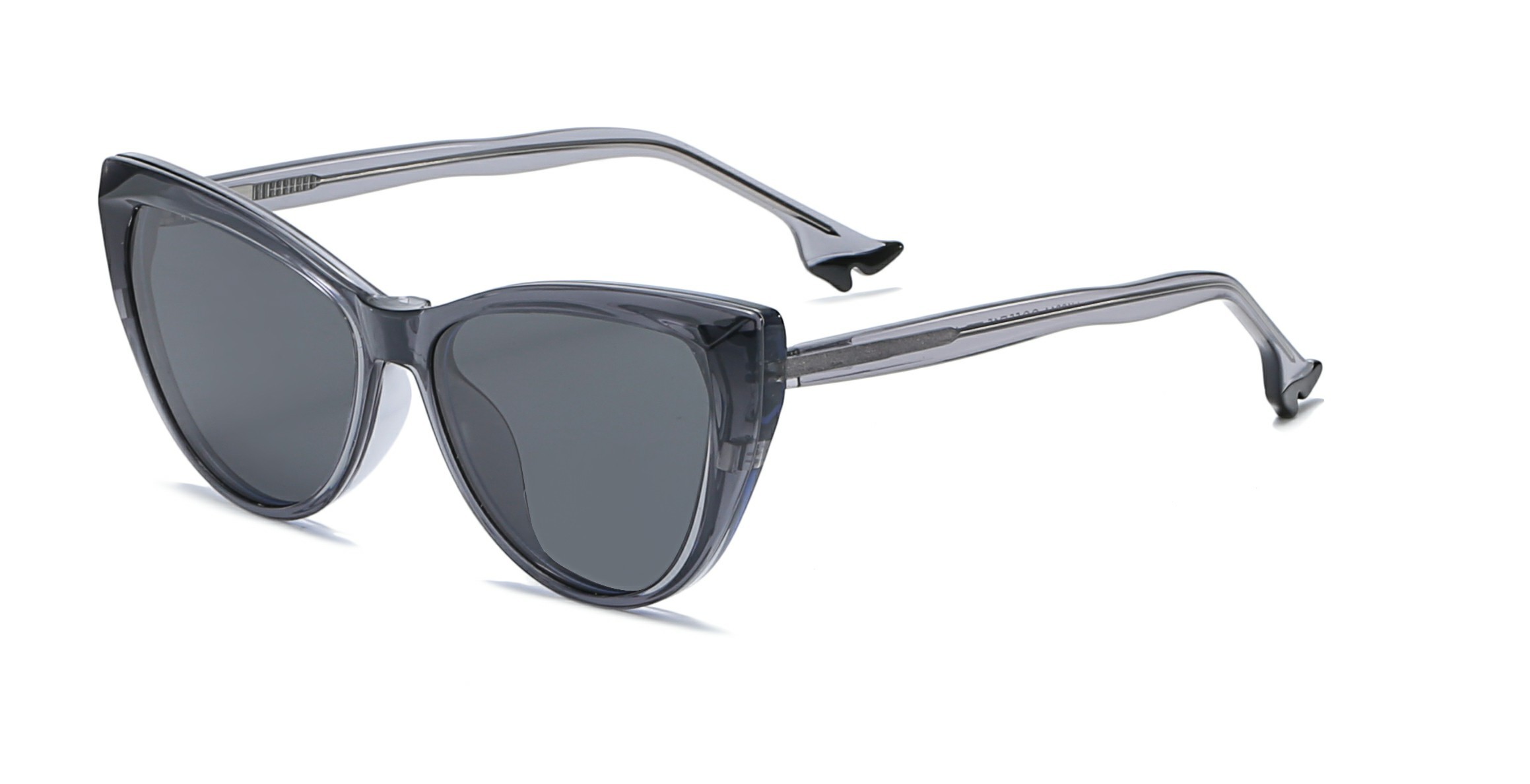 LEKE Dual Purpose Polarized Cat Eye Magnetic Sleeve Eyeglasses Sunglasses 8814