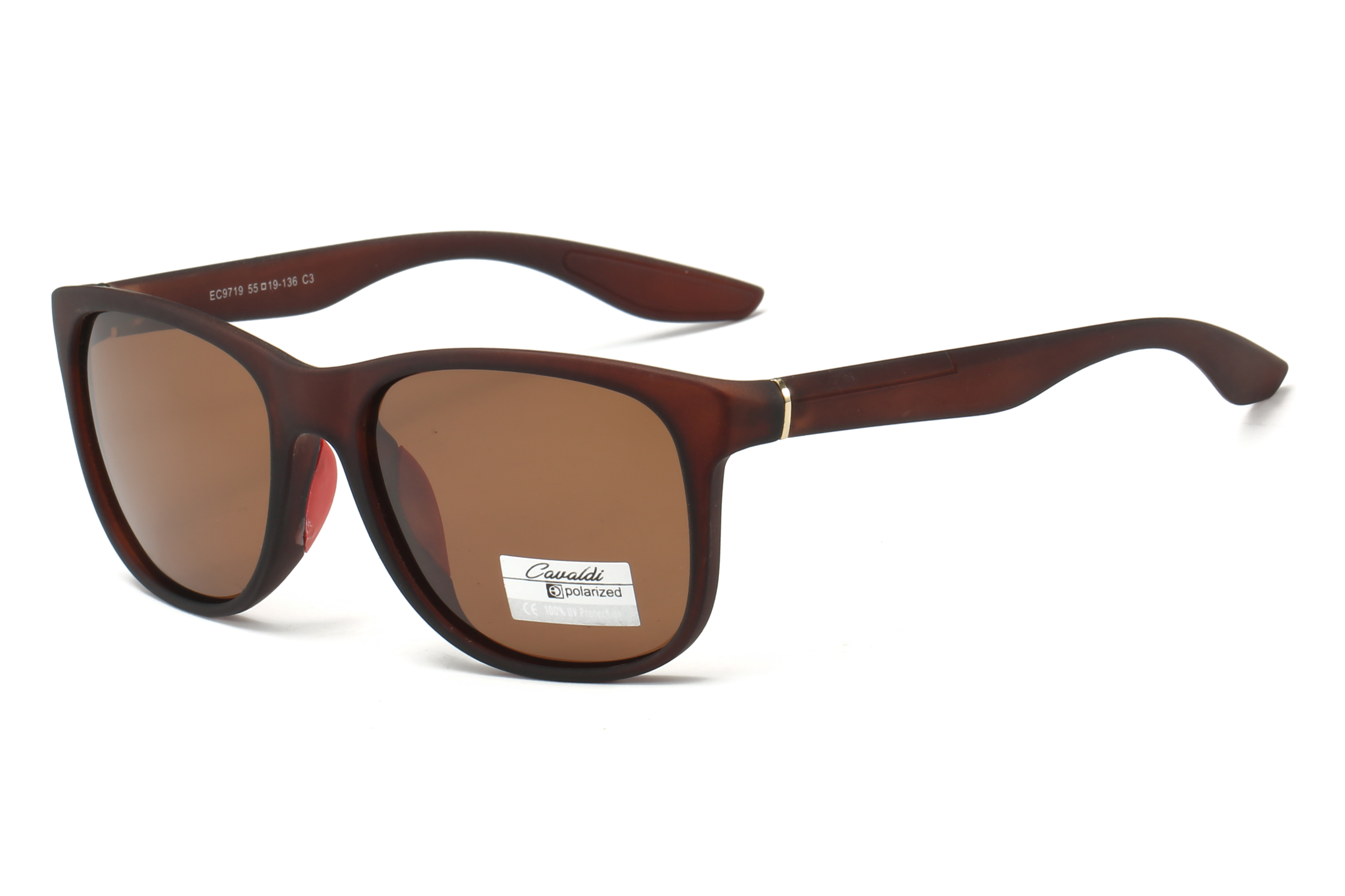 Enrique Cavaldi Oval Frames Outdoor Sports Cycling Leg Lines Decorative Polarized Sunglasses 9719