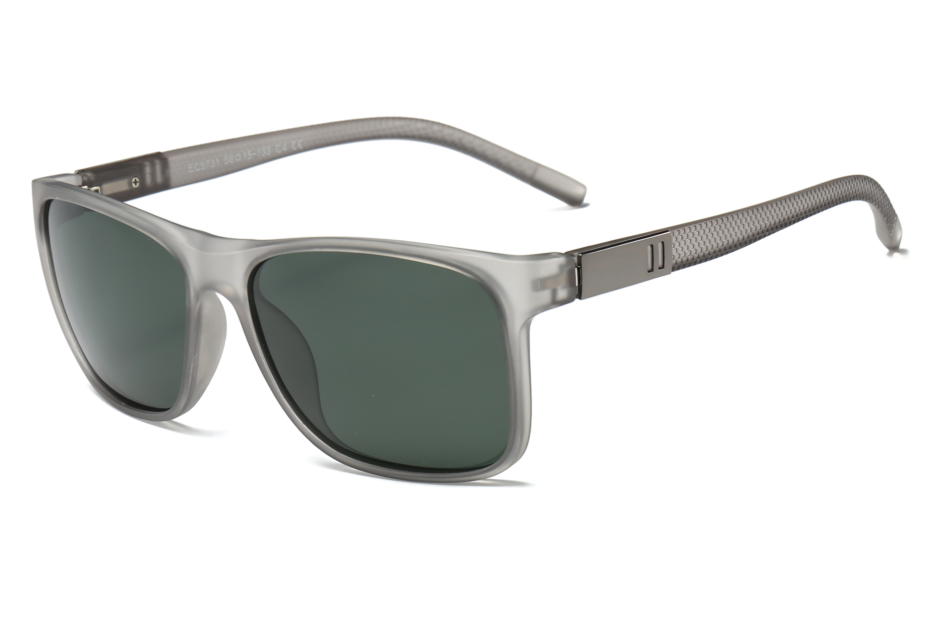 Enrique Cavaldi Square Frame Outdoor Riding Personalized Windproof Polarized Sunglasses 9731