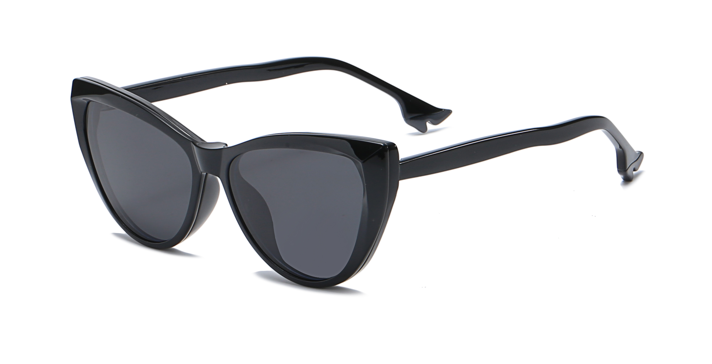 LEKE Dual Purpose Polarized Cat Eye Magnetic Sleeve Eyeglasses Sunglasses 8814