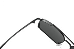 Enrico Cavaldi Metal Double Horizontal Bar Thick Legs Square Frame Design Polarized Sunglasses 8615
