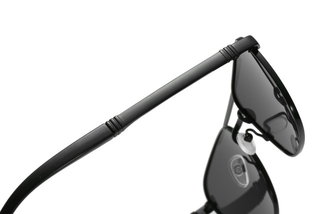 Enrico Cavaldi Double horizontal bar aviator style metal thick temples design polarized sunglasses 8662