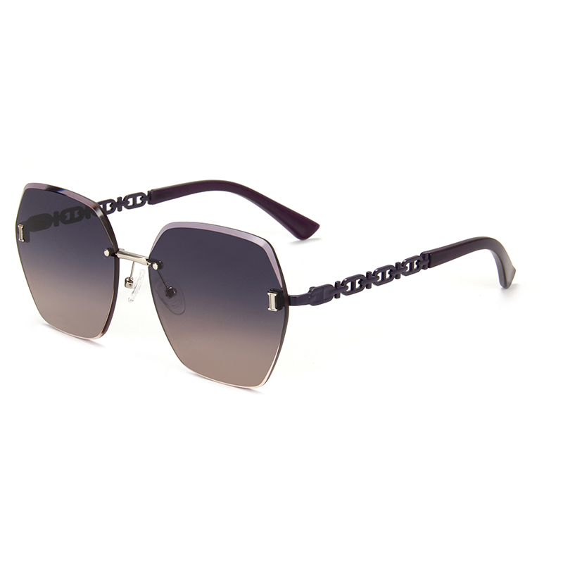 RIANOVA frameless sunglasses polarized sunglasses 6029
