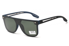 Enrique Cavaldi Polarized Sunglasses Square Frosted Frames 9704