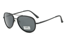 Enrique Cavaldi double crossbar pc wrapped metal temples polarized sunglasses 5817
