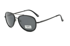Enrique Cavaldi double crossbar pc wrapped metal temples polarized sunglasses 5817