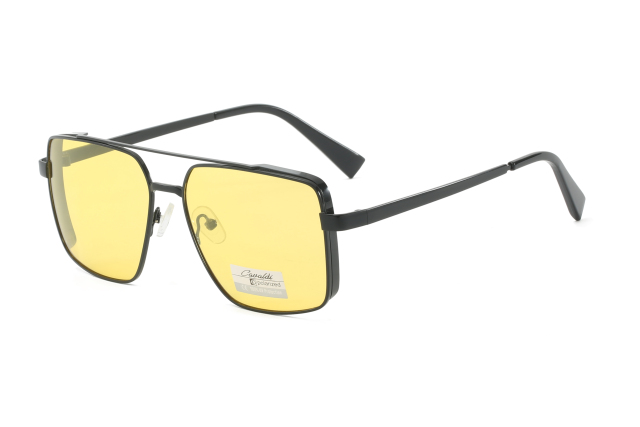 Enrique Cavaldi UV protection square frame polarized sunglasses 68007