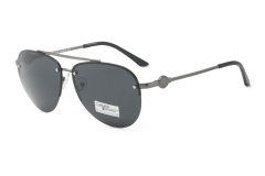Enrique Cavaldi UV Protective Metal Square Polarized Sunglasses 5833