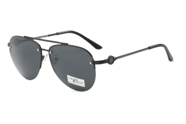 Enrique Cavaldi UV Protective Metal Square Polarized Sunglasses 5833