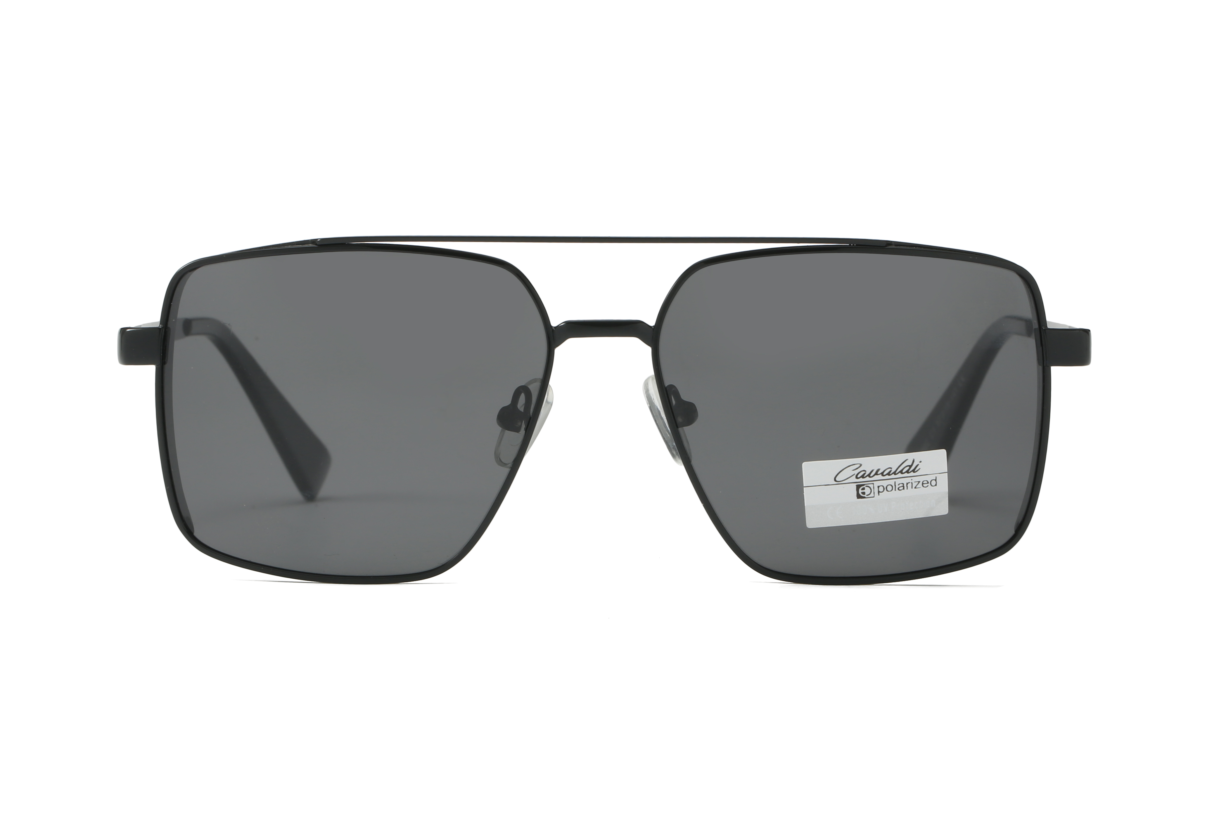 Enrique Cavaldi UV protection square frame polarized sunglasses 68007