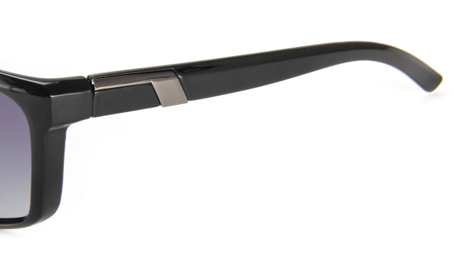 Enrico Cavaldi sporty cool cut-out design temples metal inlay polarized sunglasses 68039