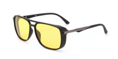 Enrico Cavaldi Classic Shape Double Horizontal Bar Edge Wrap Frame Polarized Sunglasses 68038