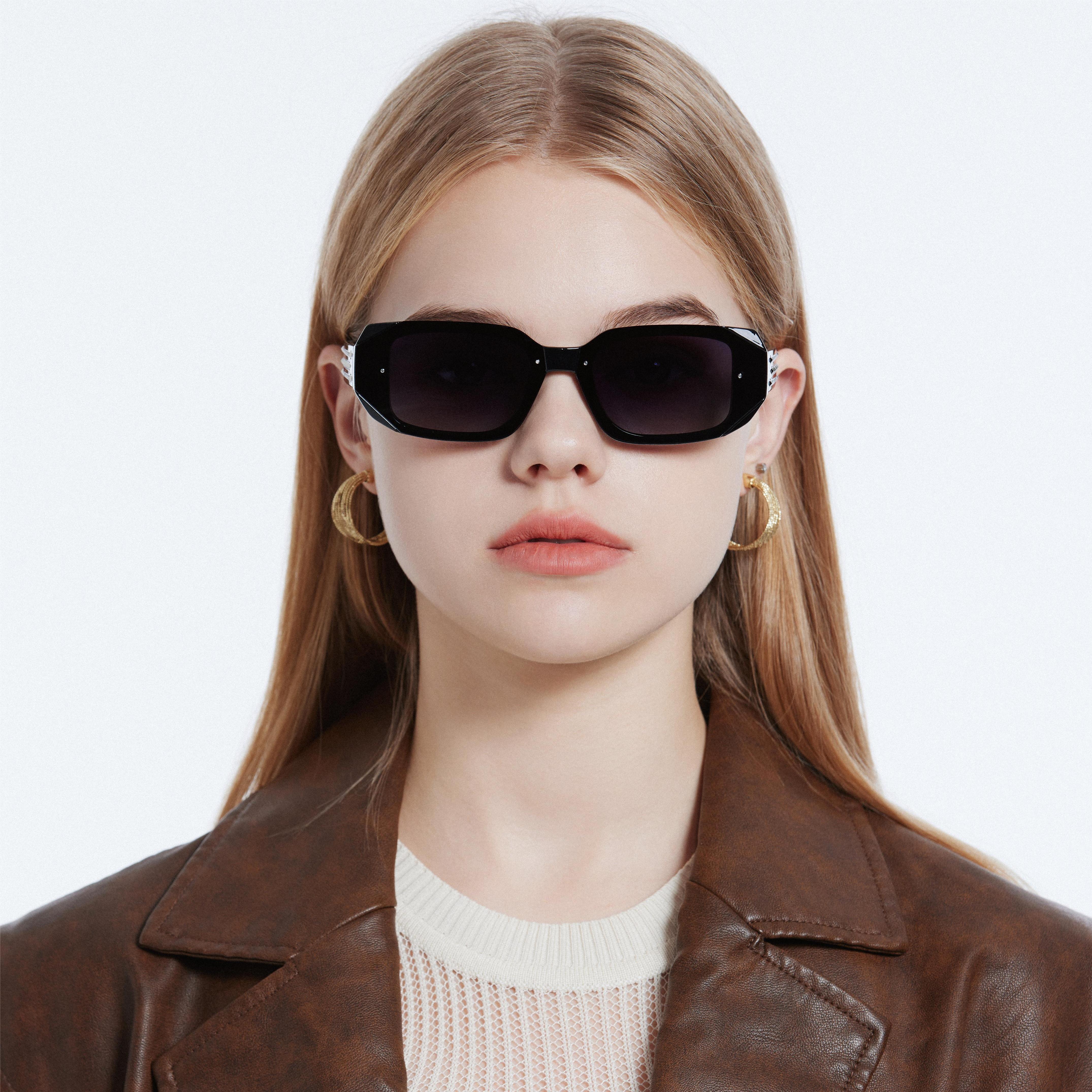LEKE Polarized Sunglasses Narrow frame glasses edge piping 14003