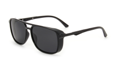 Enrico Cavaldi Classic Shape Double Horizontal Bar Edge Wrap Frame Polarized Sunglasses 68038