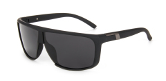 Enrico Cavaldi sporty cool cut-out design temples metal inlay polarized sunglasses 68039