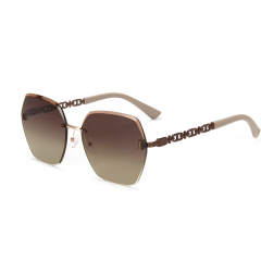RIANOVA frameless sunglasses polarized sunglasses 6029