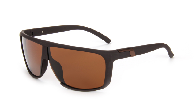 Enrico Cavaldi sporty cool cut-out design temples metal inlay polarized sunglasses 68039