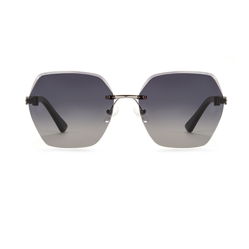 RIANOVA frameless sunglasses polarized sunglasses 6029