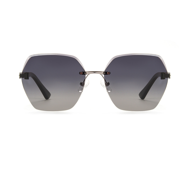 RIANOVA frameless sunglasses polarized sunglasses 6029