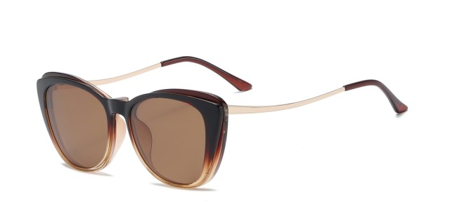 LEKE Cat Eye Design Magnetic Sleeve Polarized Sunglasses 8810