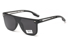 Enrique Cavaldi Polarized Sunglasses Square Frosted Frames 9704