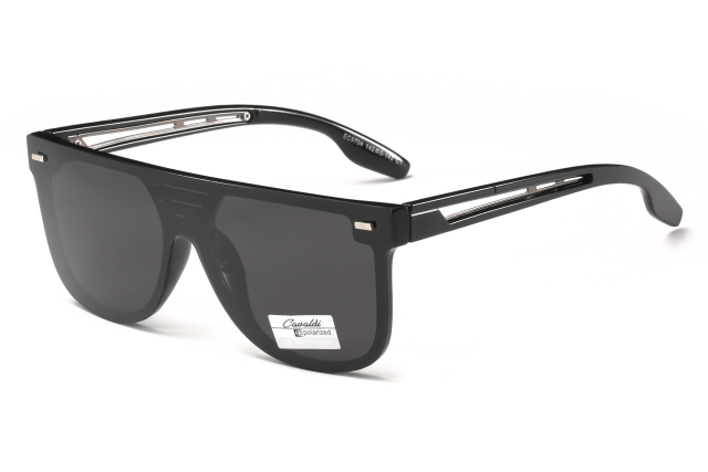 Enrique Cavaldi Polarized Sunglasses Square Frosted Frames 9704