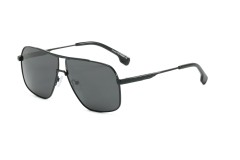 Enrico Cavaldi Double Crossbar Aviator Style Metal Leg Design Polarized Sunglasses 8663