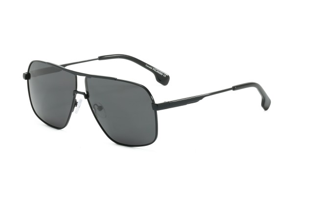 Enrico Cavaldi Double Crossbar Aviator Style Metal Leg Design Polarized Sunglasses 8663