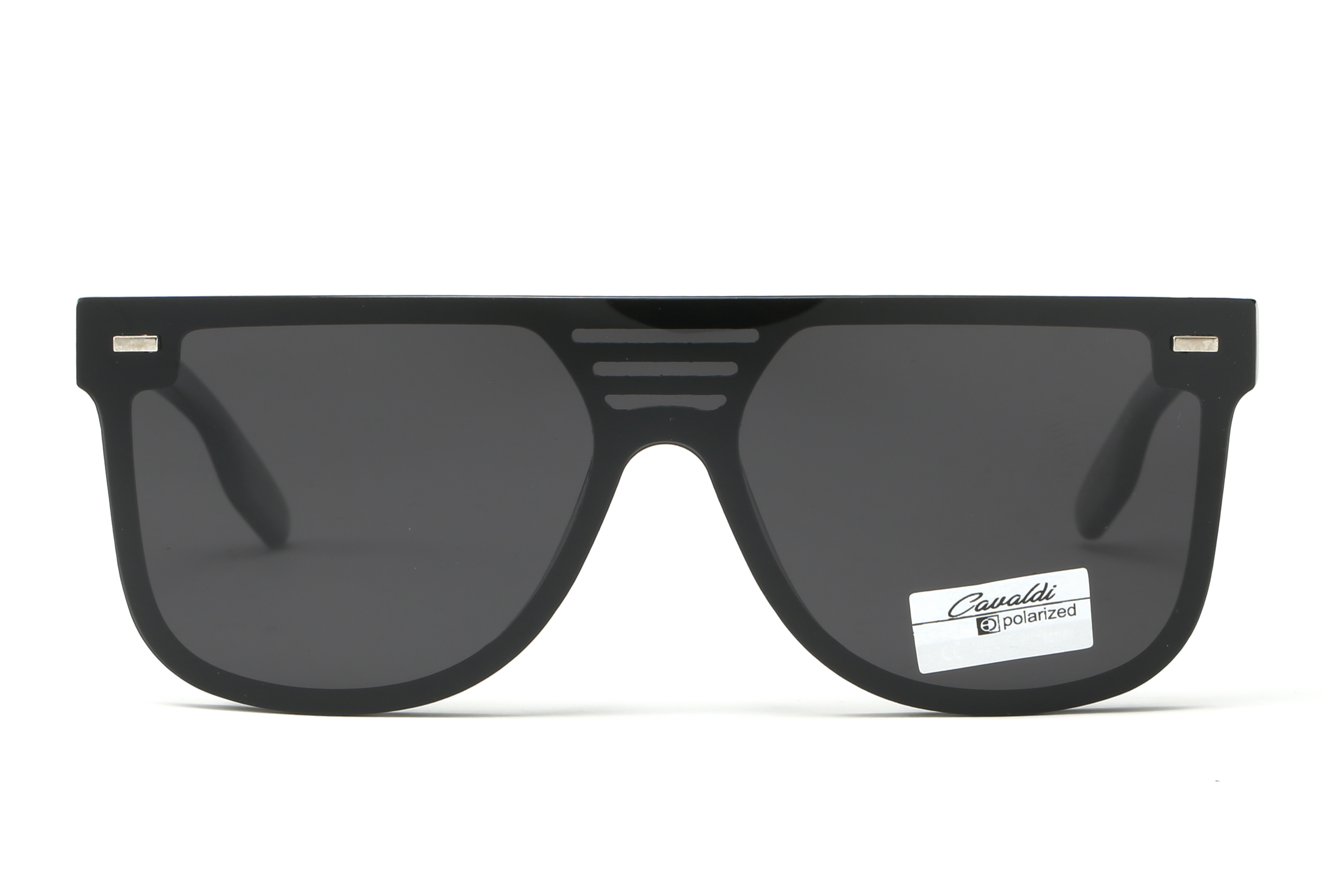 Enrique Cavaldi Polarized Sunglasses Square Frosted Frames 9704