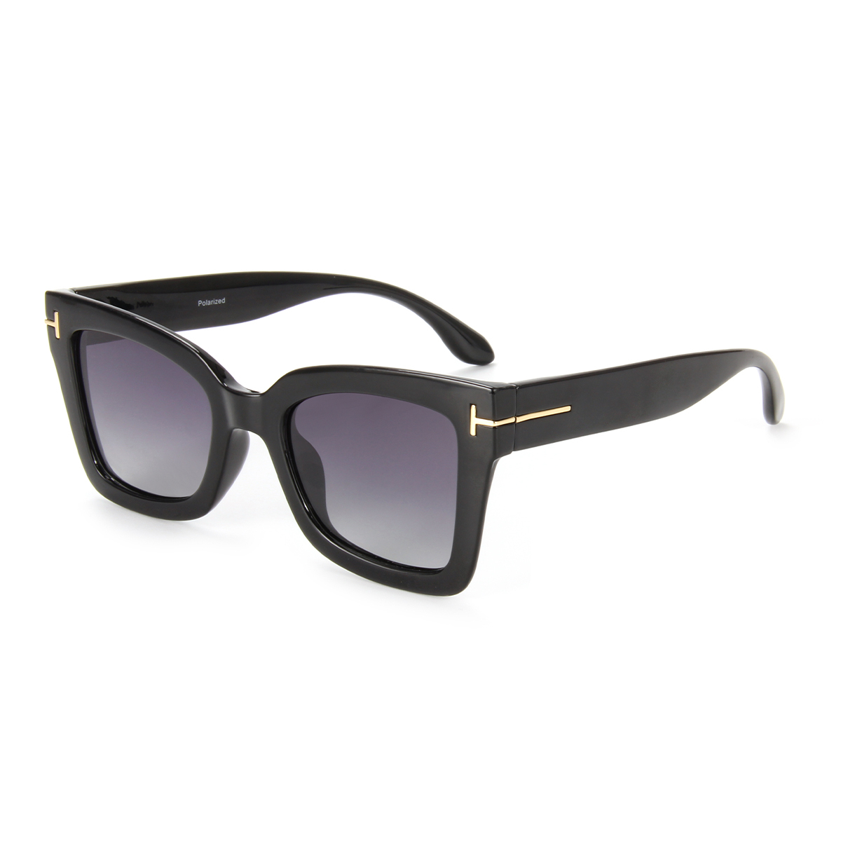LEKE Polarized Sunglasses Box stitching color Trendy CA2712