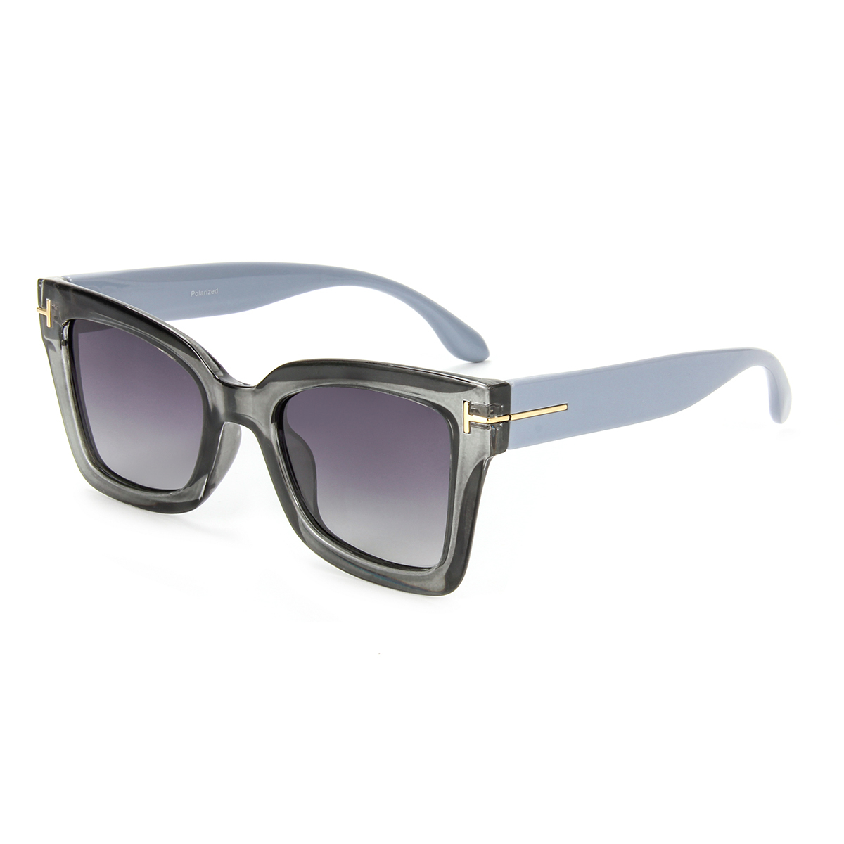 LEKE Polarized Sunglasses Box stitching color Trendy CA2712