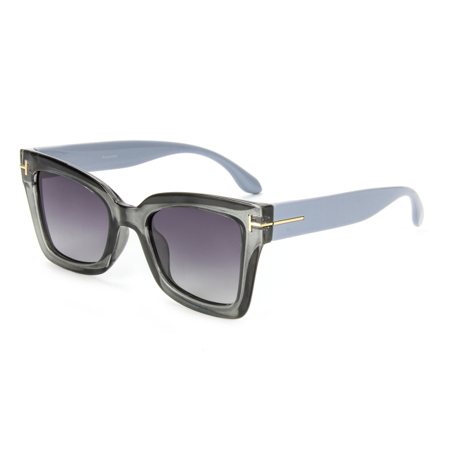LEKE Polarized Sunglasses Box stitching color Trendy CA2712