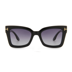 LEKE Polarized Sunglasses Box stitching color Trendy CA2712