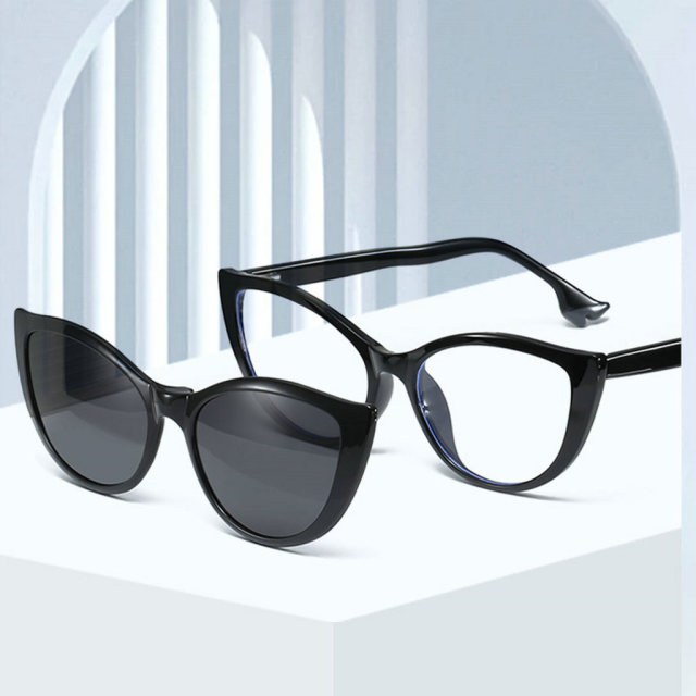 LEKE magnetic sleeve polarized sunglasses CP Pin insertion mirror leg UV400 8809