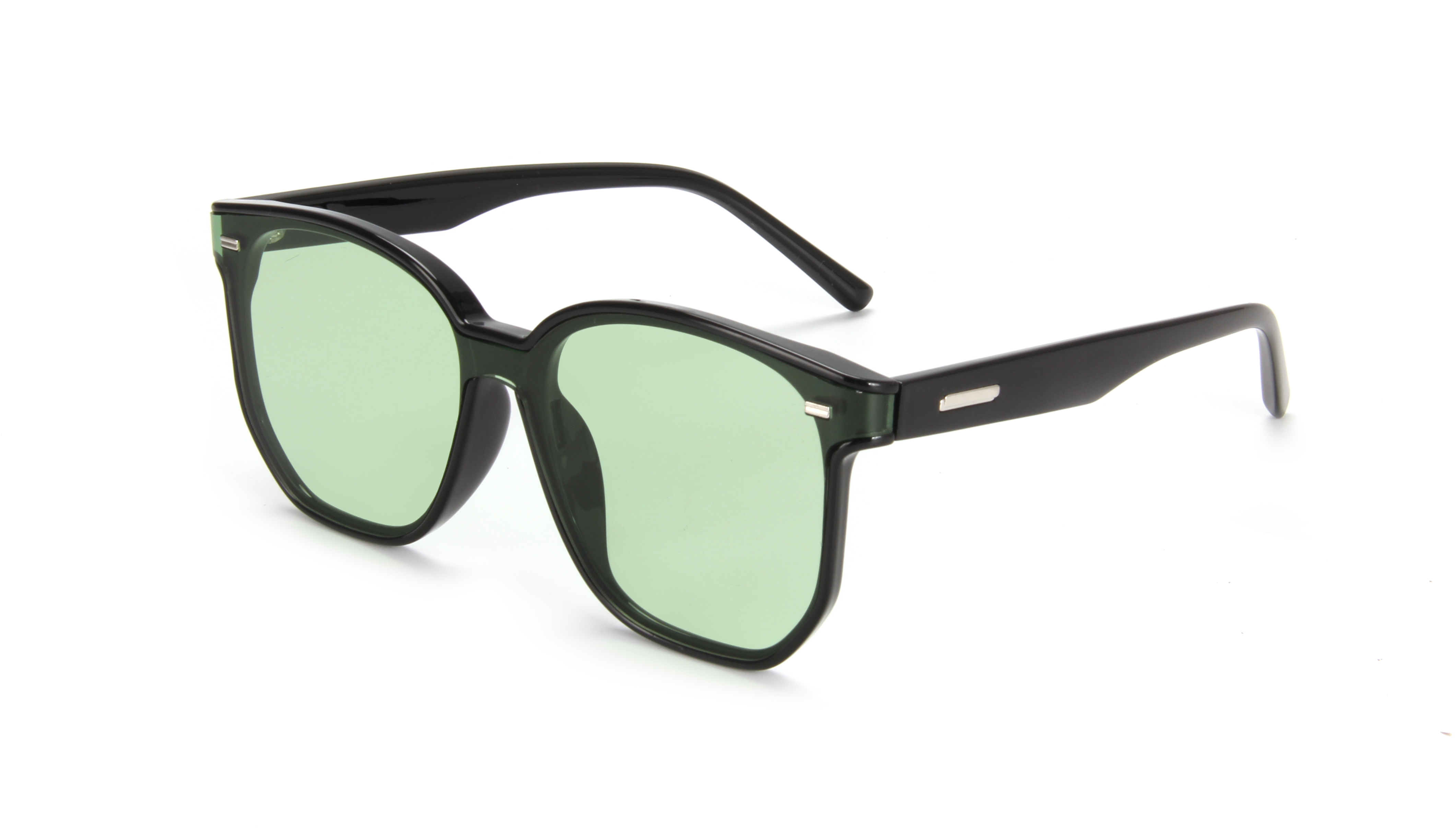Curved curved lenses sunglasses for women, UV resistant nylon polarized sunglasses