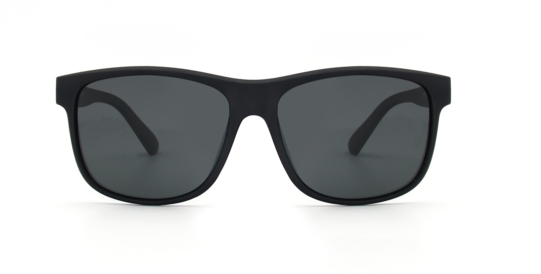 Enrique Cavaldi Polarized Sunglasses with Square Frame and Horizontal Strip Leg Designs 28038