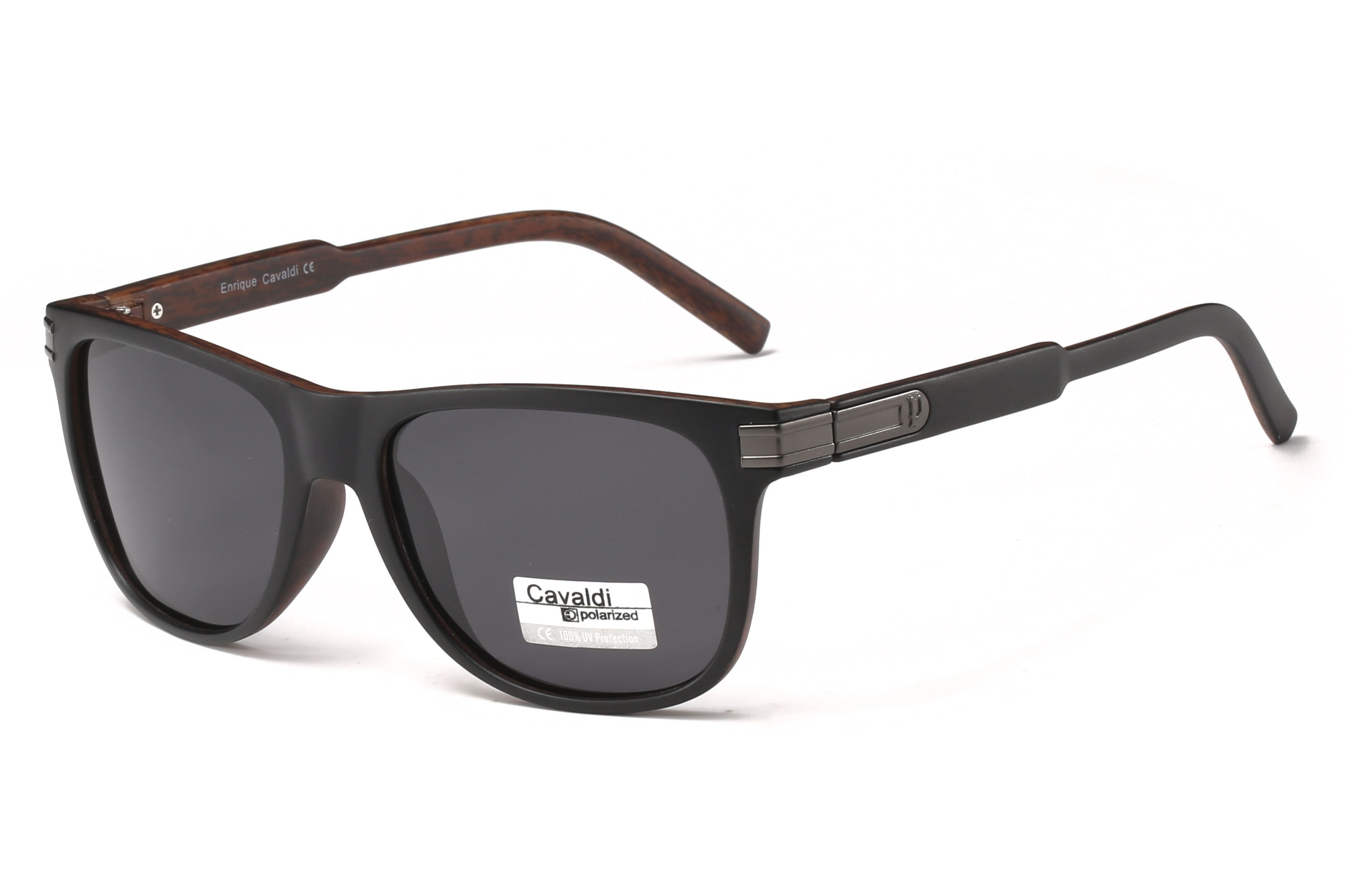 Enrique Cavaldi Polarized Sunglasses with Square Frame For Men 1101