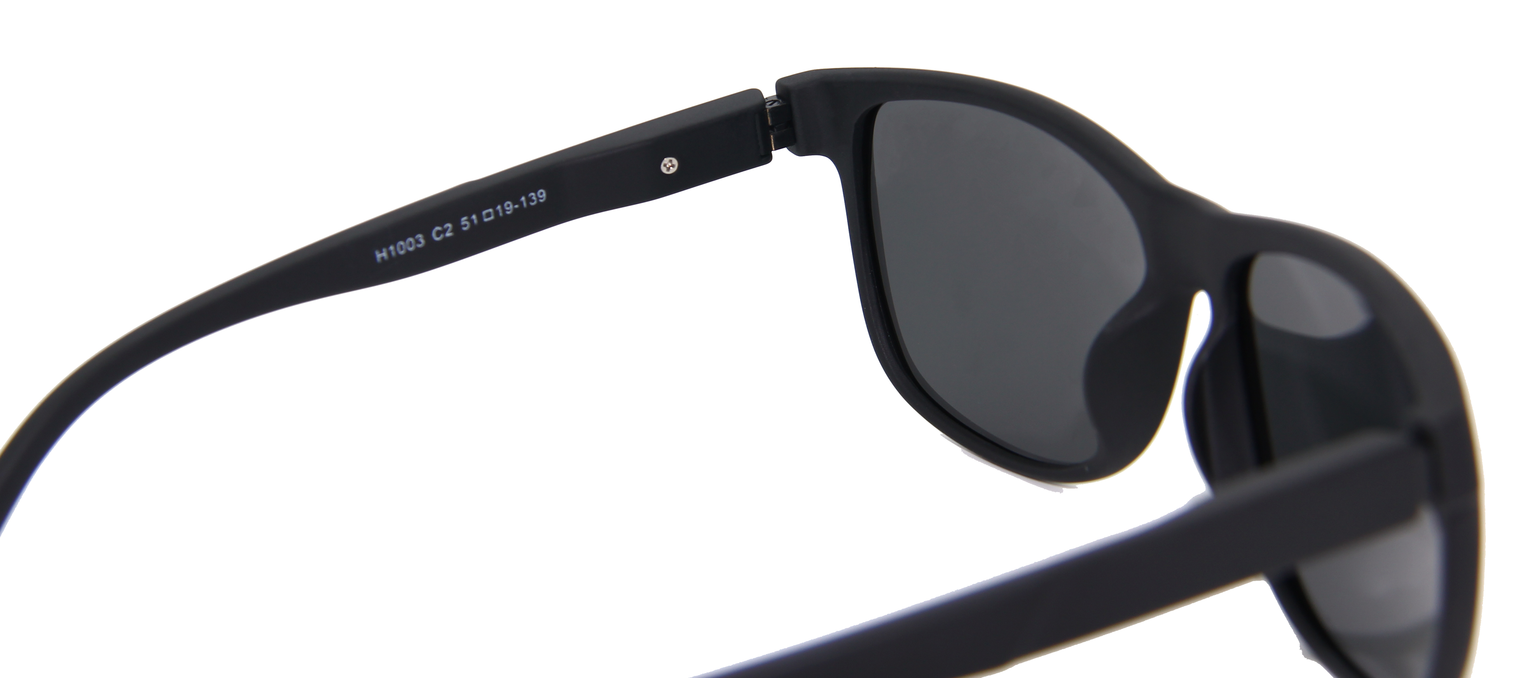 Enrique Cavaldi Polarized Sunglasses with Square Frame and Horizontal Strip Leg Designs 28038