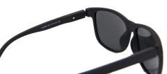 Enrique Cavaldi Polarized Sunglasses with Square Frame and Horizontal Strip Leg Designs 28038