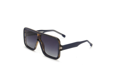 RIANOVA PC polarized sunglasses Square Frame Large framed lenses Goggle Sunglasses Leg Pins 5007