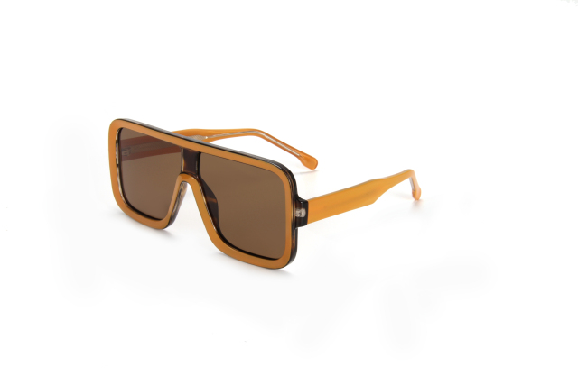 RIANOVA PC polarized sunglasses Square Frame Large framed lenses Goggle Sunglasses Leg Pins 5007